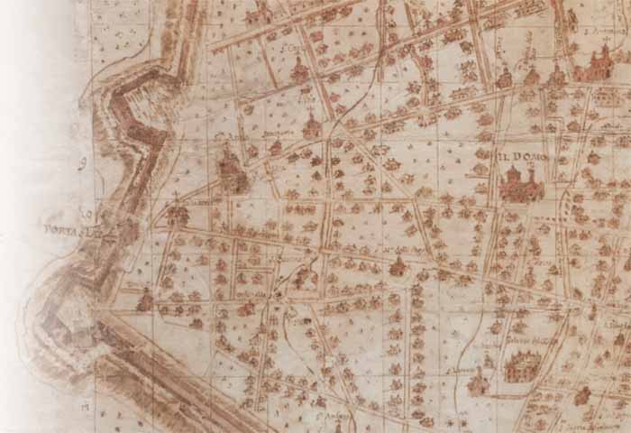 Mappa della Piacenza antica 