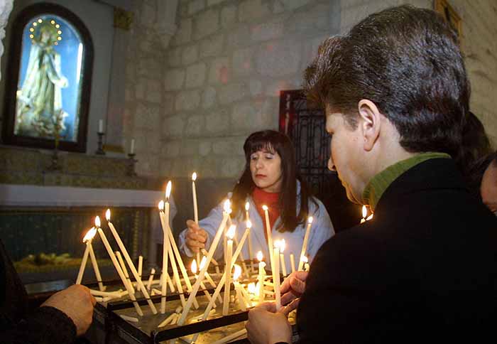 Pregano con candele