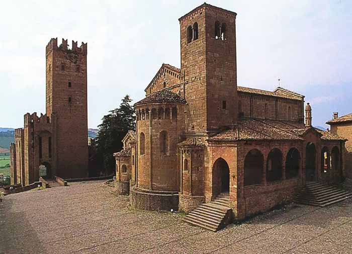 La collegiata e la rocca di castell'arquato