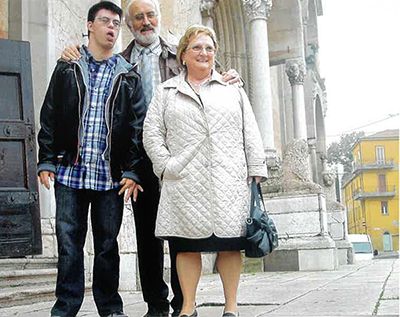 Gianni Finetti con Giuliana e Stefano