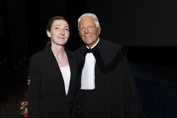 Monica Patelli Giorgio Armani Laurea honoris Causa ph. SGP