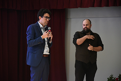 FotoDELPAPA ALESSANDRO FUSACCHIA E ALESSANDRO COLAMEDICI