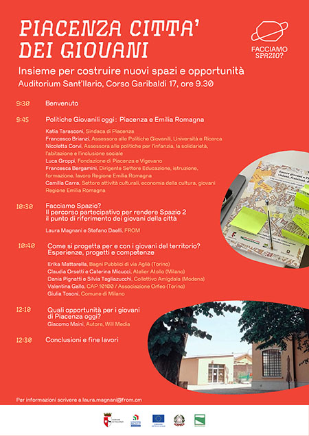 Piacenza citta dei giovani programma