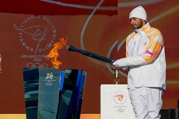 Arriva la fiamma olimpica