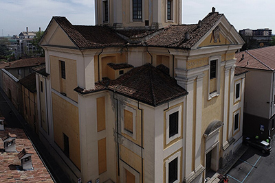 Chiesa delle Benedettine Piacenza drone 3