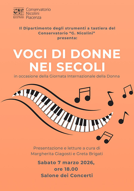 Festa della Donna: il Conservatorio celebra le compositrici con un concerto 