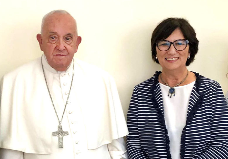 Horak con papa Francesco