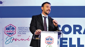 Il presidente nazionale delle Acli Emiliano Manfredonia