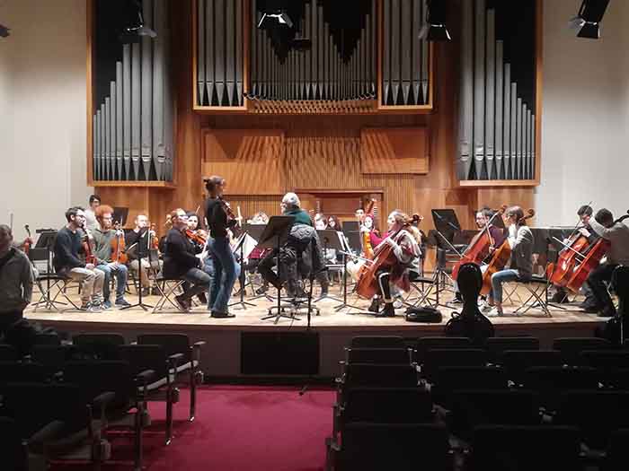Prove orchestra per concerto inaugurazione diretta da maestro Tondo