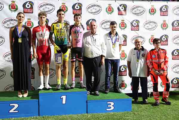 La premiazione della Coppa Rotary Fiorenzuola dArda della gara a punti Esordienti
