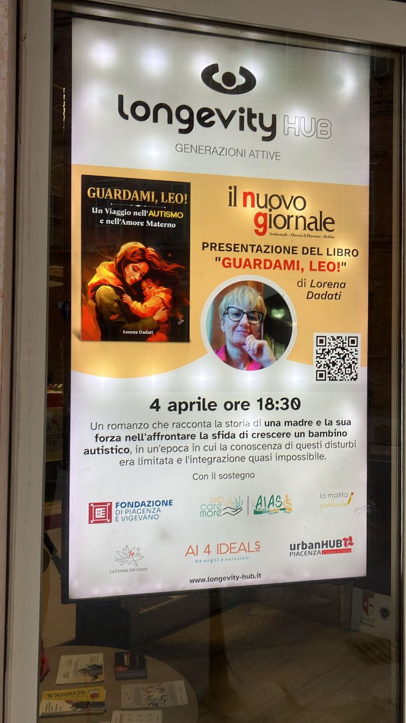 lorena dadati Guardami Leo presentazione libro Piacenza