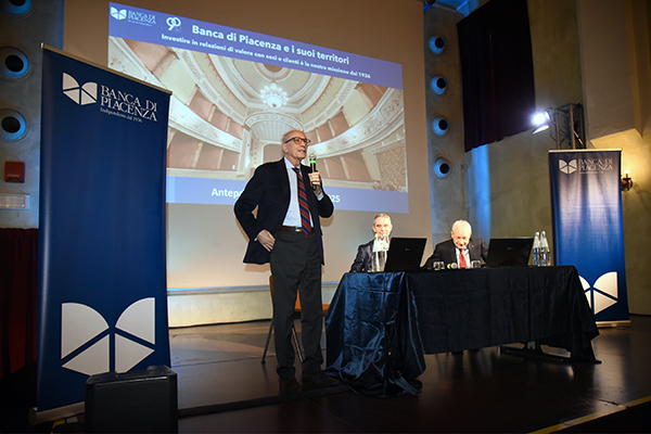 Il presidente Giuseppe Nenna a Cortemaggiore. f. Del Papa