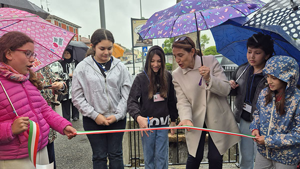 inaugurazione dellantica colonna Tagiata